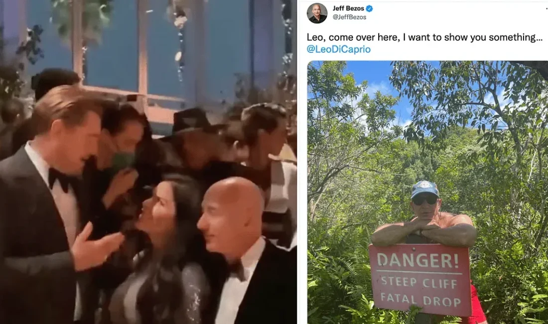 Jeff Bezos ve DiCaprio öpücük, geçtiğimiz günlerde Cap d’Antibes galasında